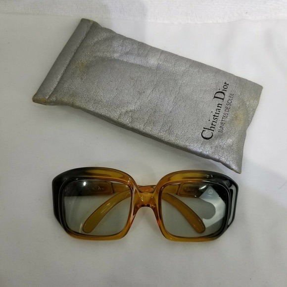 Christian Dior Vintage Sunglasses Thick Frames - Picture 1 of 12